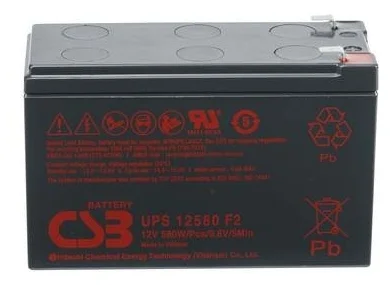 Батарея аккумуляторная 12V/10.5Ah CSB UPS12580 F2 (151x94x65мм/2.83kg) до 130A в течении 5сек