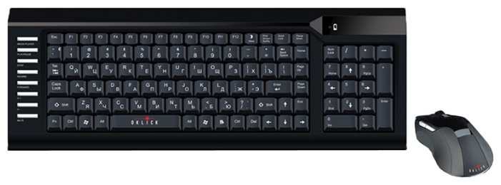 Клавиатура+мышь Oklick 220M <Беспр./105кл/2xAAA/+Мышь (5кн, опт, беспр.)/800dpi/2xAAA/USB>