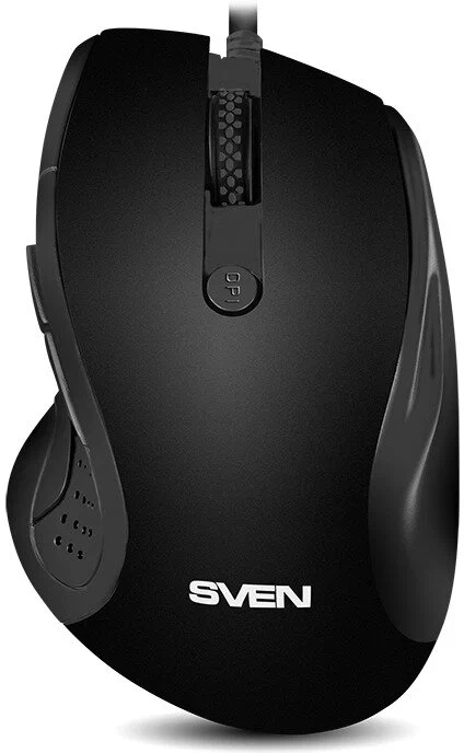 Мышь SVEN RX-113  (5+1кл. 800-2000DPI,  Soft Touch, каб. 1,5м, блист.)